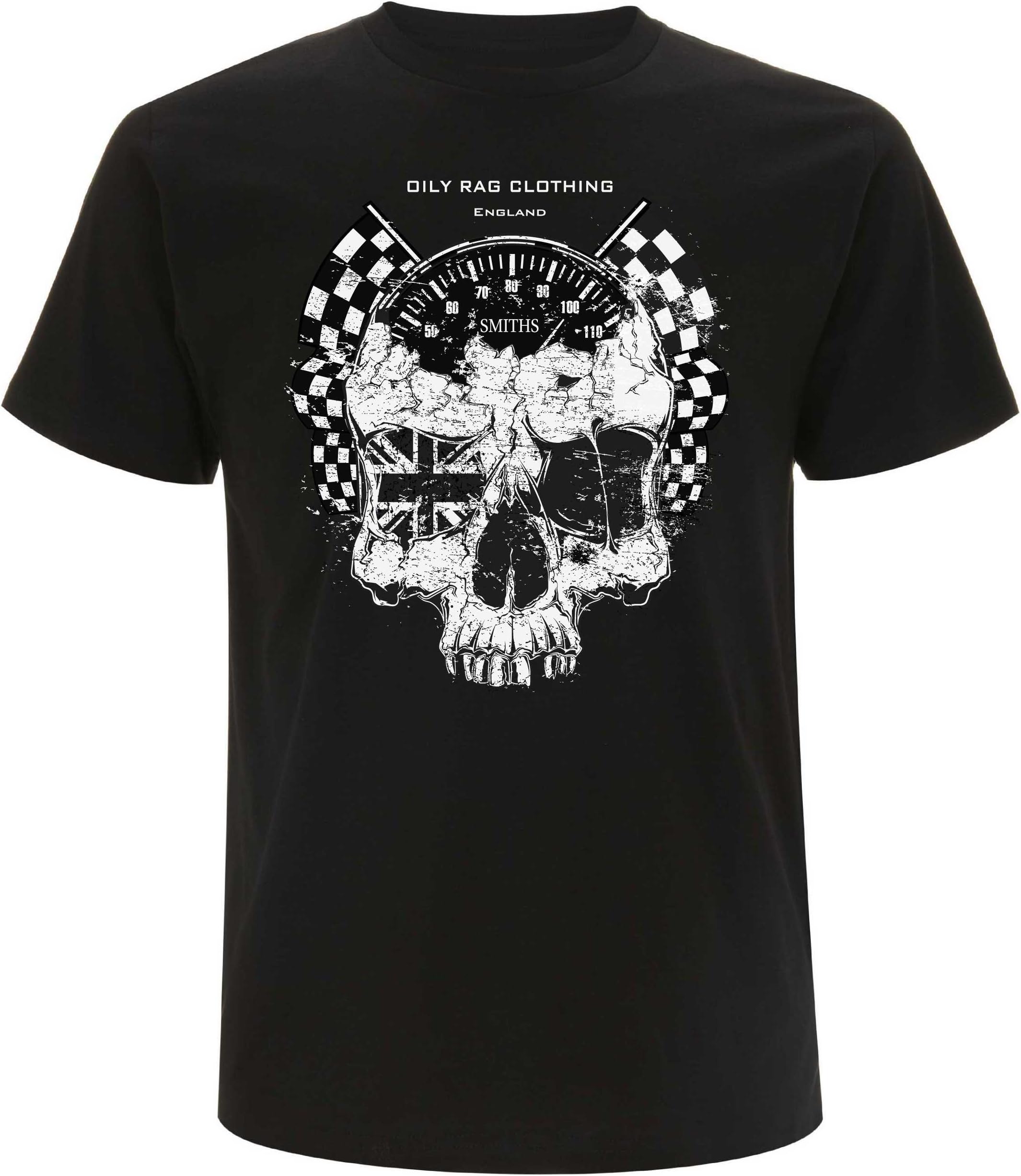 Skull and Ton-up Speedo Short Sleeve T-Shirt
