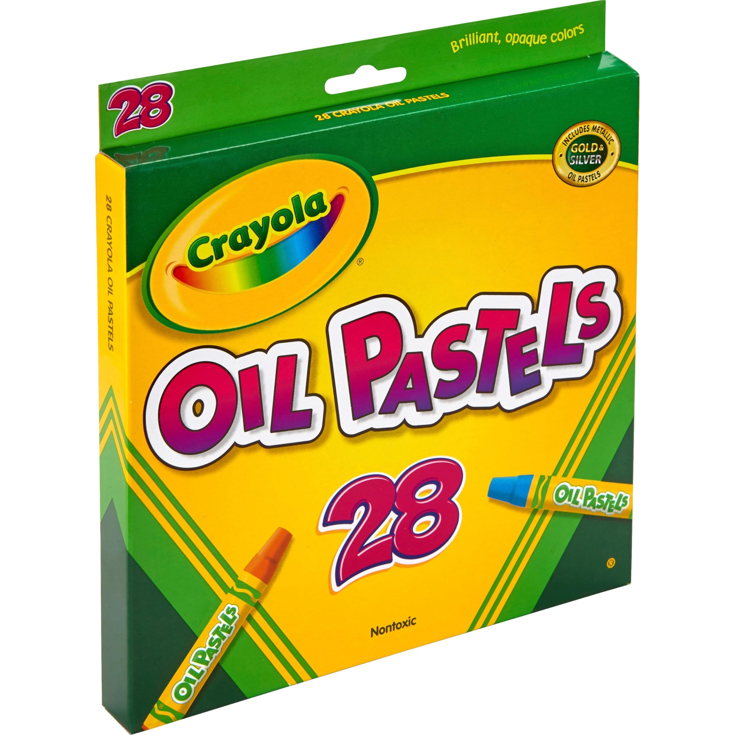 Crayola Oil Pastels, School Supplies, Kids Indoor Activities At Home, 28 Assorted Colors