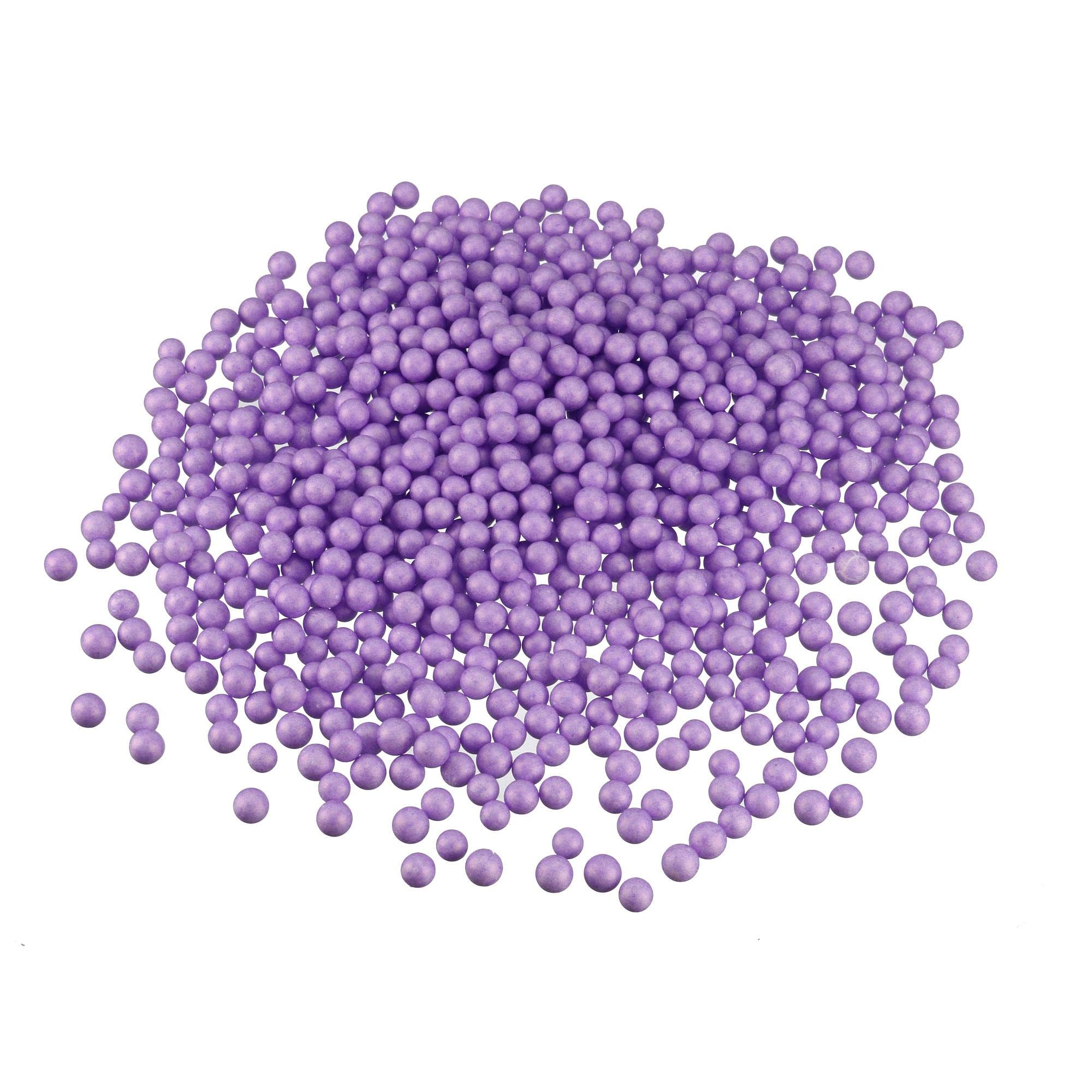 sourcing map 1 Pack 0.3" Purple Polystyrene Foam Ball Beads Round for the Arts, DIY Crafts, Party Decorations, Fillings of Vase Throw U-shaped Pillow