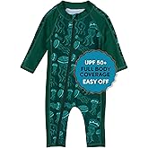SwimZip Boys' Long-Sleeve UPF 50+ Swimsuit for Baby, Toddler, & Little Boys