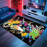 Gaming Rug for Room,3'x5' Cool Gamer Rugs with Non-Slip Backing,Game Room Carpet for Bedroom and Livingroom Decor