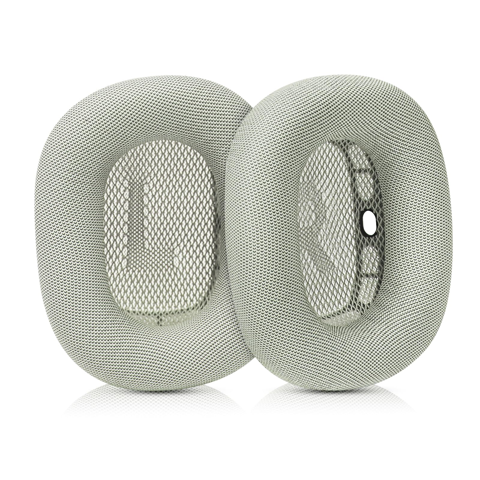 SINOWO Earpads for Apple AirPods Max Headphones Replacement Leather Ear Pads Sweatproof Ear Pads with Magnet, Protein Leather and Memory Foam (Silver)
