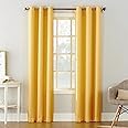 No. 918 Montego Casual Textured Semi-Sheer Grommet Curtain Panel