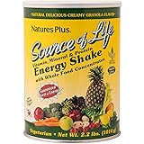 NaturesPlus Source of Life Energy Shake - 2.2 lbs Multivitamin, Mineral & Protein Powder - Granola Flavor - Whole Food Meal R
