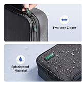 UGREEN Travel Cable Organizer Large Capacity Tech Pouch 8.46 x 10.35 in view 6