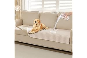 HAOMAIJIA Waterproof Couch Cover for Dogs Washable,Fuzzy Pet Couch Covers for Sofa,Thick Soft Dog Bed Cover Non-Slip Couch Covers for 3 Cushion Couch Sofa Pet Friendly (Off White, 35" x 74")