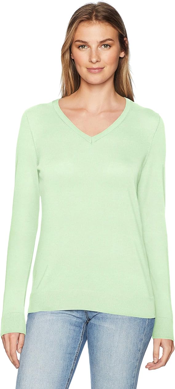 Amazon Essentials Damen Lightweight VNeck Sweater Amazon.de Bekleidung