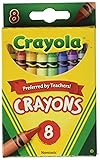 Crayola Crayons 8 in a Box (Pack of 12) 96 Crayons