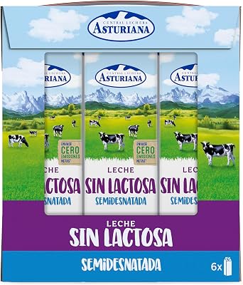 CLA Pacote de Leite Semi-Desnatado Sem Lactose 6x1L