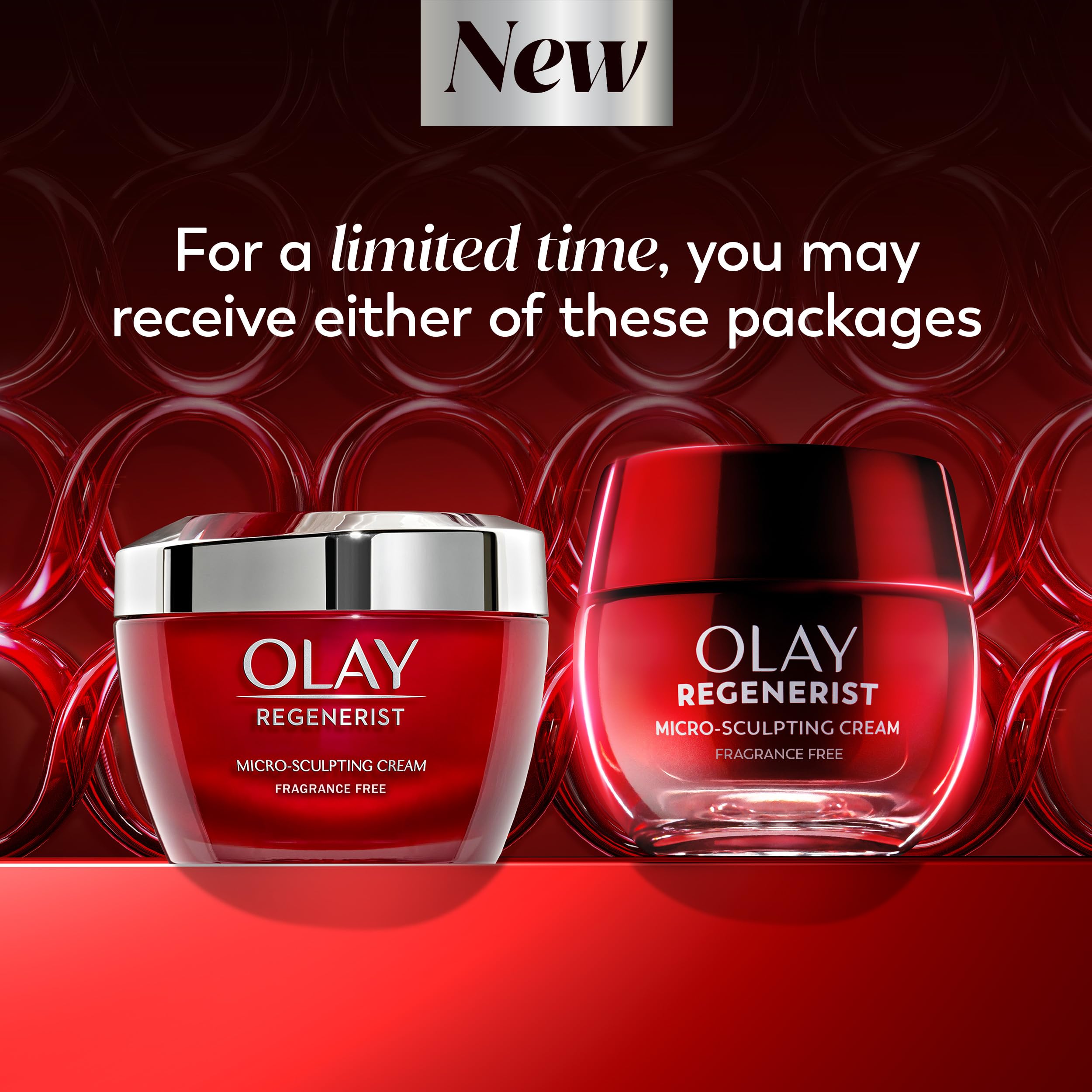 Olay Face Moisturizer, Regenerist Micro-Sculpting Cream for Women, Fragrance-Free - Anti-Aging, Anti-Wrinkle, Firming Skin Care - Triple Collagen Cream, Peptide, Hyaluronic Acid, Niacinamide, 1.7oz