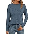 AUTOMET Long Sleeve Shirts for Women Basic Business Casual Tops Work Clothes 2025 Fall Fashion Outfits