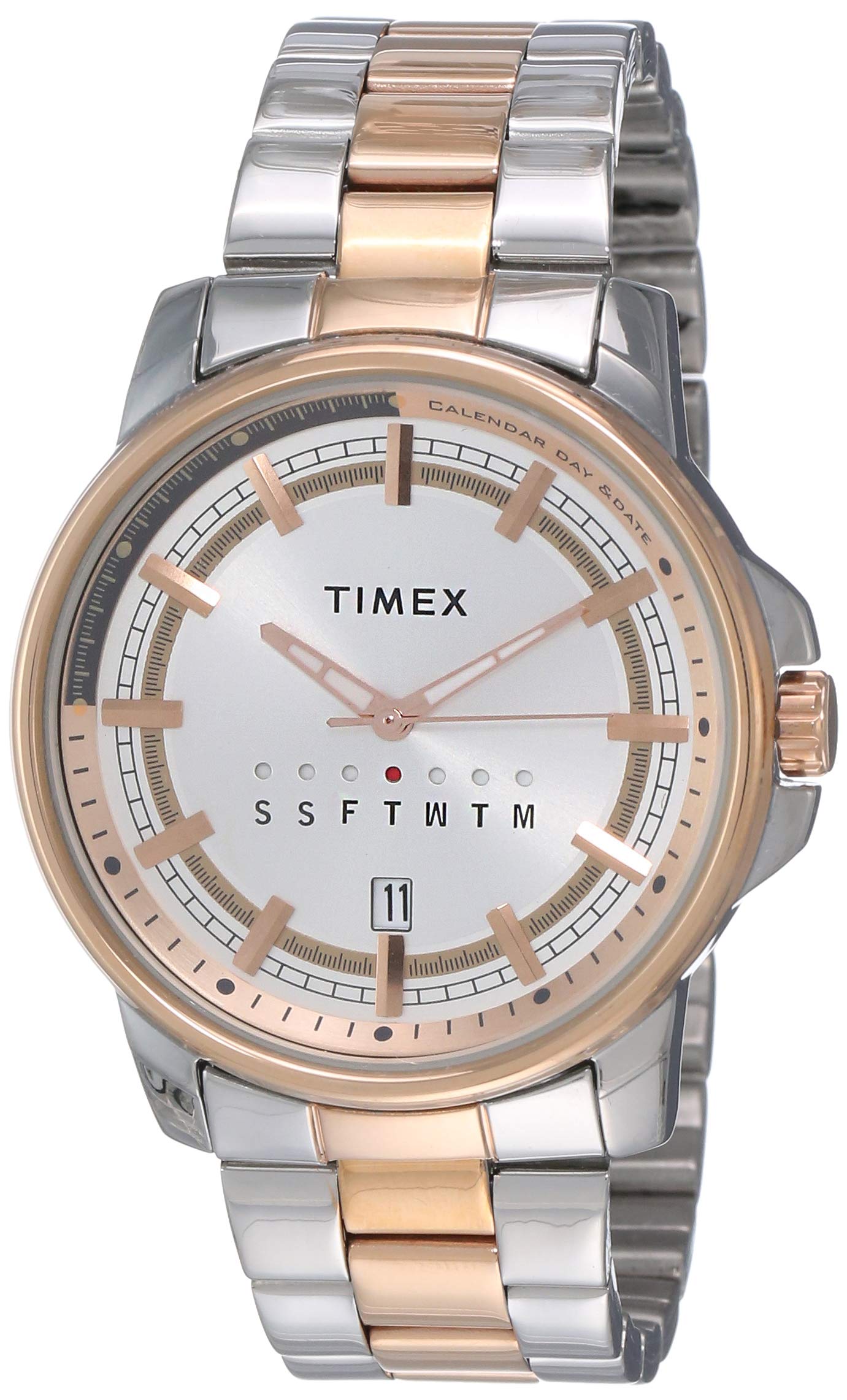 TIMEXAnalog Silver Dial Men's Metal Watch-Tweg17205