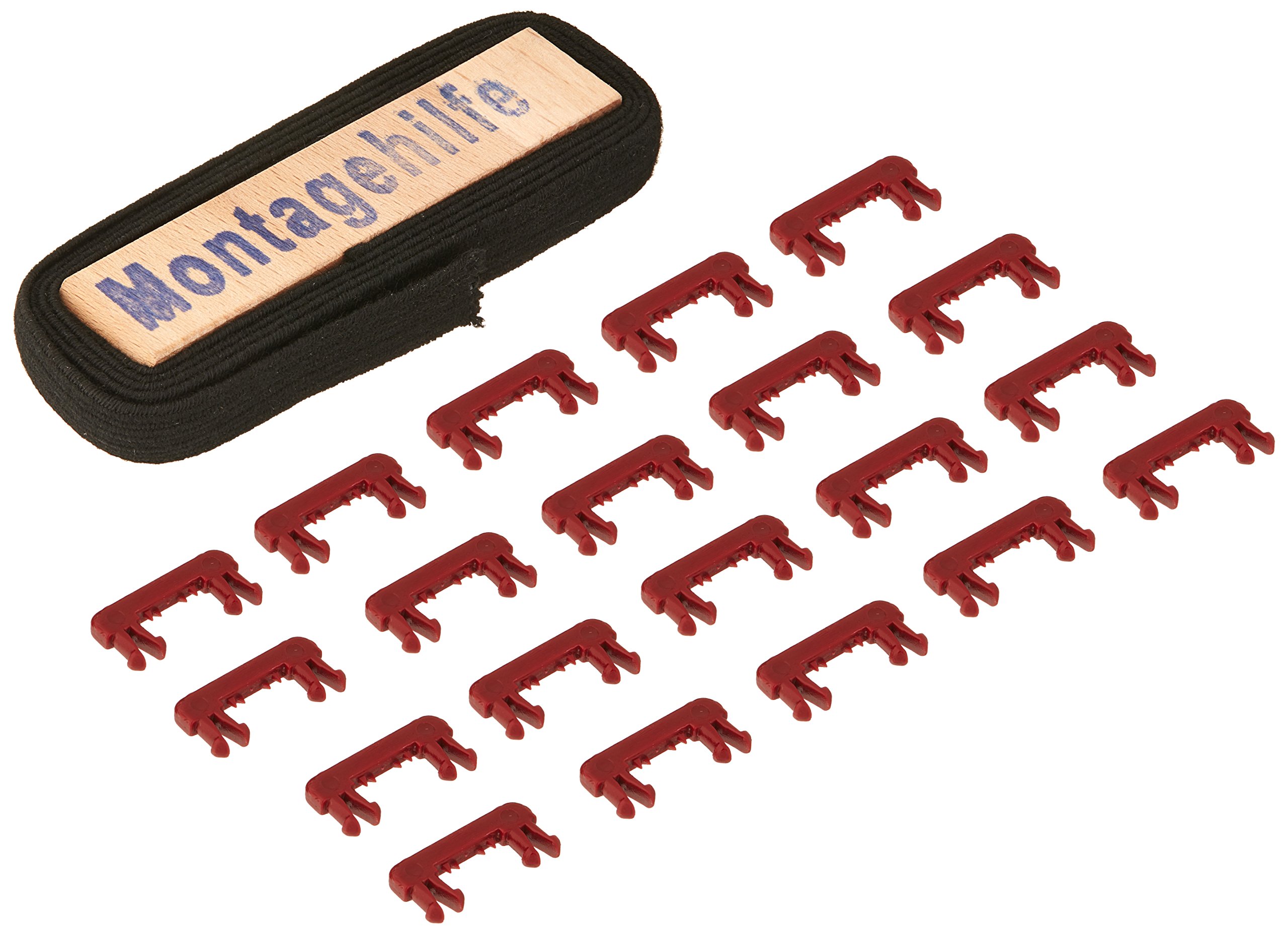 Parat 900007988 "Basic" Elastic Tape with Fixation Clips for Perforated Plate, Black/Silver