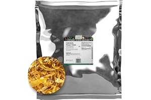 Frontier Co-op Dried Calendula Flower Petals, 8 oz, Bulk Bag - For Herbal Teas, Culinary Use, and DIY Skincare