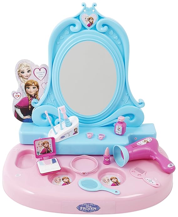 DISNEY FROZEN VANITY STUDIO + 14 ACCESSORIES GIRLS MAKE UP MIRROR