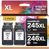 245 246XL Ink Cartridge Replacement for Canon Printer Ink 245 246 PG245 CL246, for Canon TS3420 Ink Cartridges, for Pixma TR4