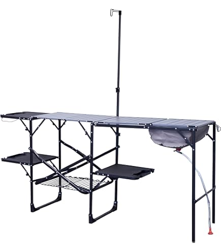 テーブル・チェア・ハンモック Coleman SLIM 4-FOLDING BBQ TABLE テーブル・チェア・ハンモック Coleman SLIM 4-FOLDING BBQ