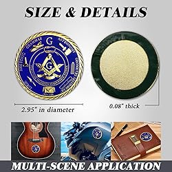 ASmileIndeep Master Mason Masonic Car Emblem