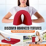 Yes4All Foam Exercise Pad Red Large Balance Pad for Therapy & Yoga view 4