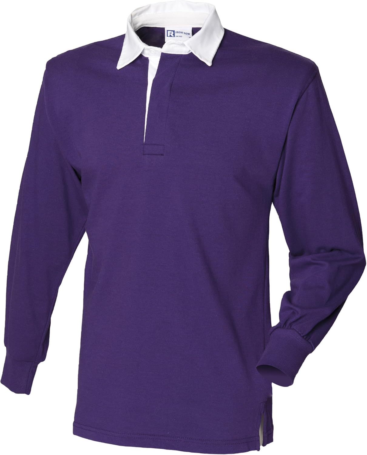 Front Row Long Sleeve Classic Rugby Shirt, 14 Colours, Small to XXL: Clothing