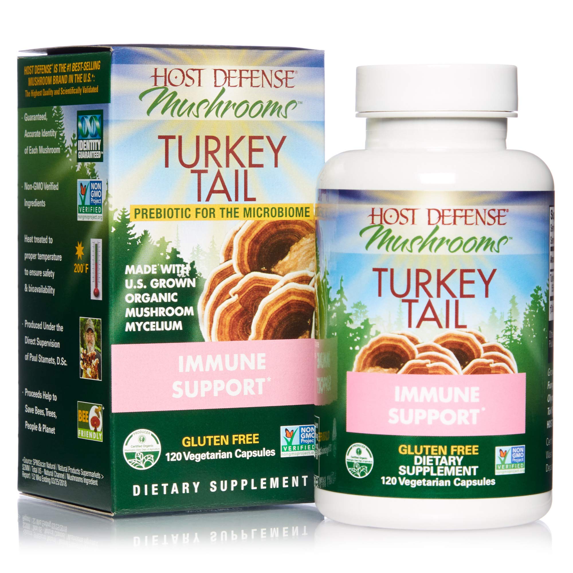 Host Defense, Turkey Tail, 120 Capsules, Natural Immune System and