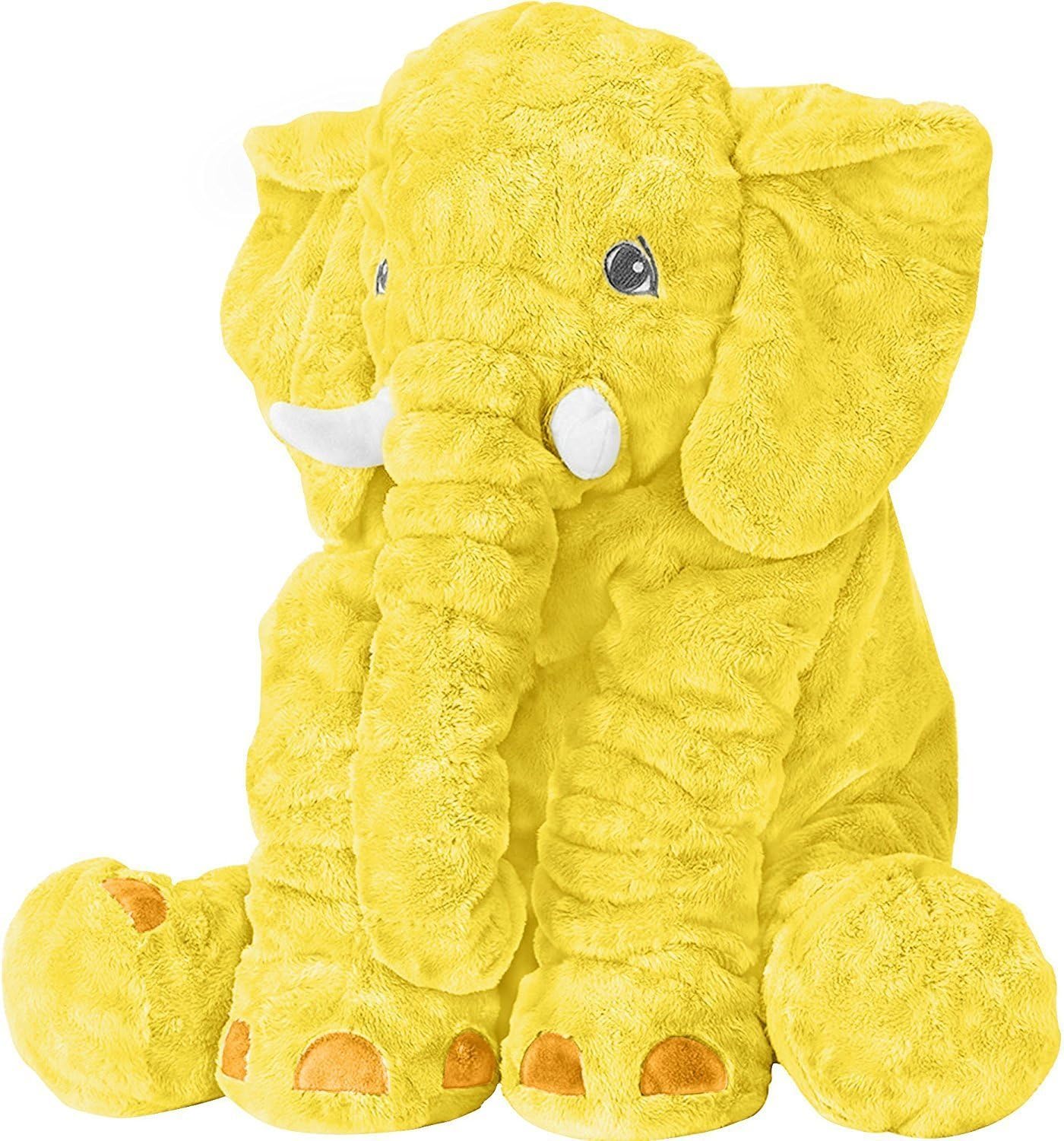 yellow stuffed elephant