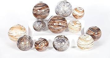 Amazon Com Knox And Harrison Set Of 12 Decorative Hand Blown