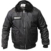 Watch-Guard Bomber Jacket with Reflective Security ID (Black)