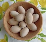 EFO Wooden Eggs 10pcs Beechwood Paintable Eggs for Crafts Easter Decor view 7