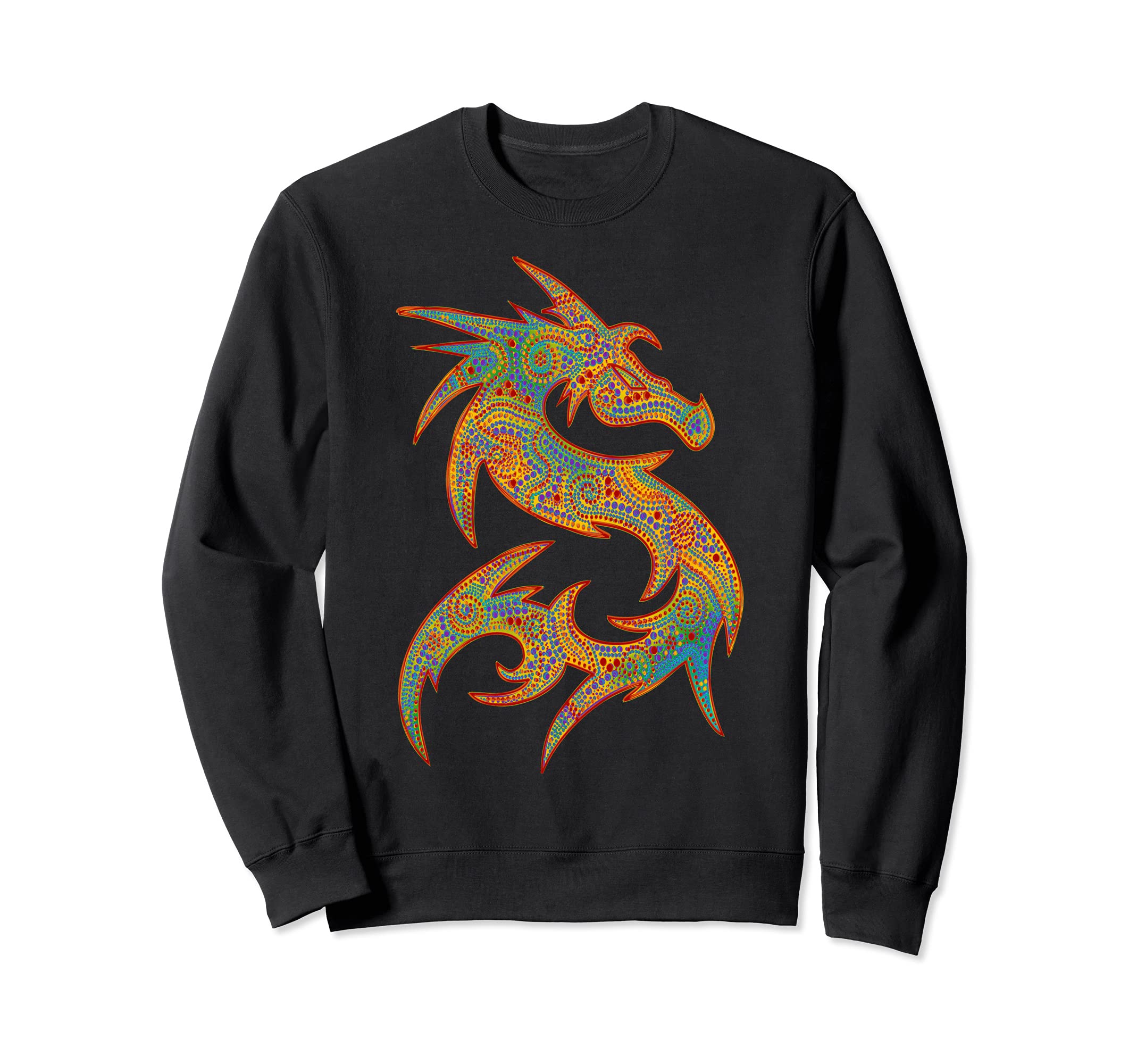 FANTASY DRAGON - dot painting art 3 - Fan Fun Sweatshirt