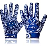 GLOSAV Football Gloves for Kids, Youth, and Adults - Super Sticky Silicone Receiver Gloves for Men and Women