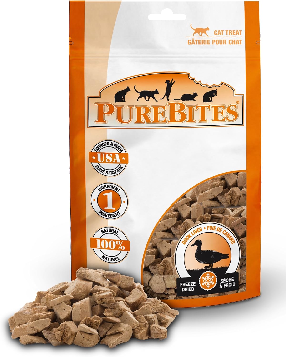 PureBites Duck for Cats, 1.05oz / 30g - Value Size