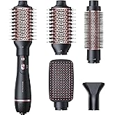 Wavytalk Hair Dryer Brush Set, Air Sculpt 4-in-1 Hot Air Brush Set | Blowout Brush Styler for Salon Blowouts, Volumizing, and Straightening, Sleek Frizz-Free for Every Hair Type, Black