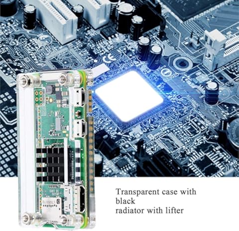 FHJZXDGHNXFGH Pi Zero Case Raspberry Pi Zero 4 In Kit Estuche de acrílico para Raspberry Pi Zero W y Pi Zero 1.3 (acrílico Transparente)