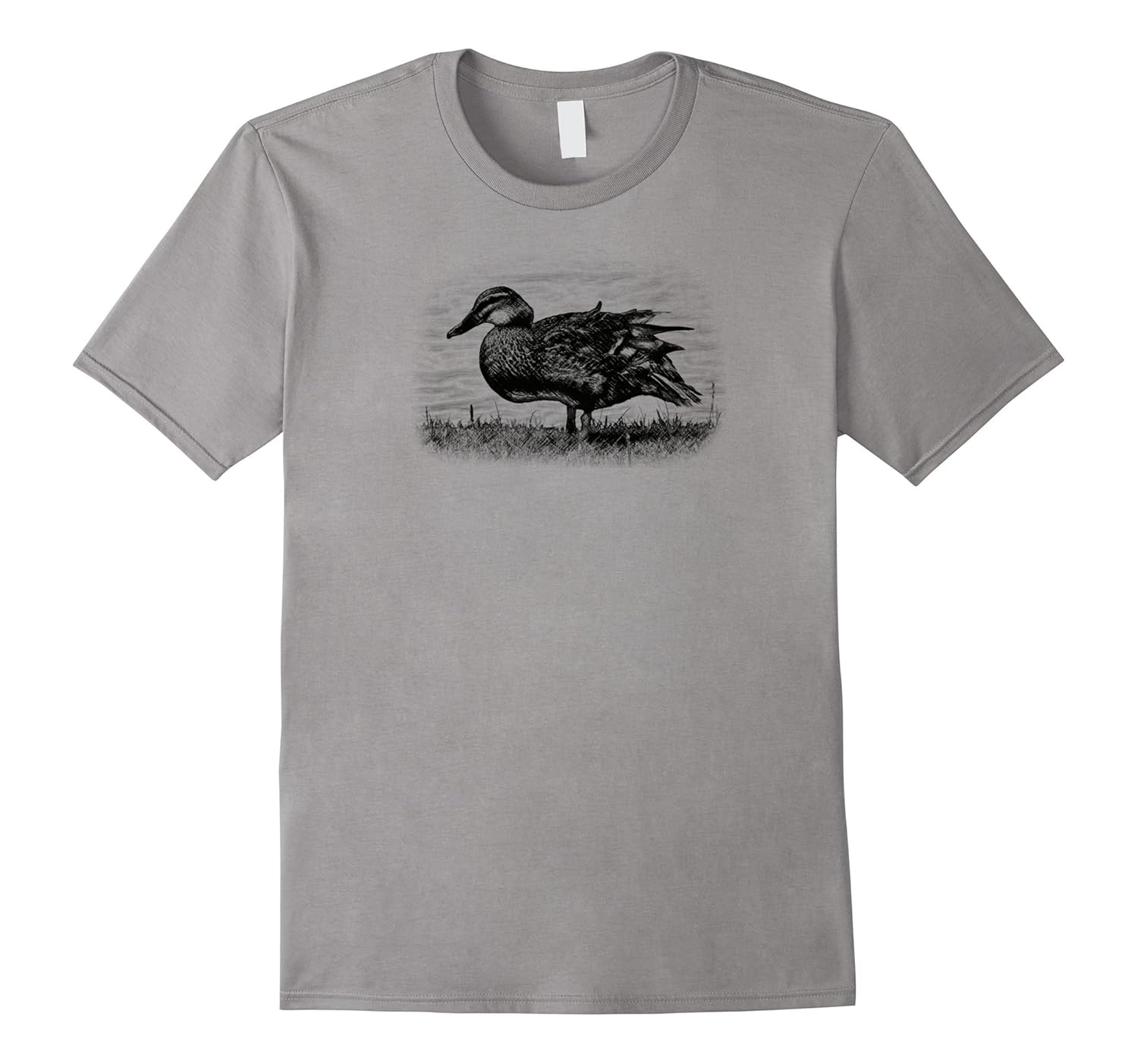 Duck T Shirt Mallard Duck Sketch-FL