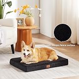 Bedsure Medium Dog Bed Washable Orthopedic Pillow 76x51x7.6cm Black view 8