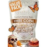 Copal Resin Incense 5 oz (142g) Copal Blanco Incienso de Goma Natural | Pure Aromatic Tree Gum Sap Dammar for Aromatherapy Meditation & Spiritual Cleansing