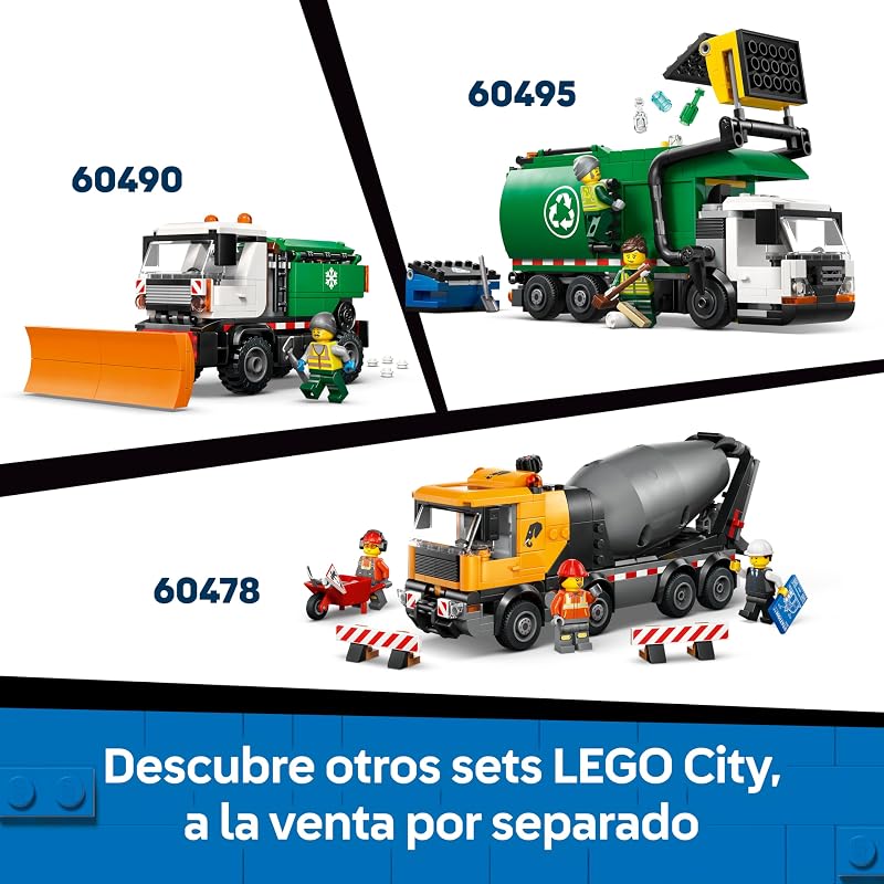City Tractor de Juguete - Maqueta de Vehículo Agrícola y de Granja con Mifigura de Agricultor - Regalo de Cumpleaños para Niños de 6+ Años y Aficionados a la Ingeniería - 60498