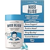 Legendairy Milk Miss Bliss™ Stress Support for Women – Stress Relief Supplement with affron® Saffron, Magnesium Glycinate + Citrate & L-Theanine – Calm & Mood Balance, Non-Drowsy, 60 Vegan Capsules