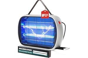 Buzbug Bug Zapper Indoor for 5000 Sq. Ft., 20W Instant Electric Mosquito Zapper, High-Voltage Fly Zapper, Fruit Fly Traps Fly Killer -MA015