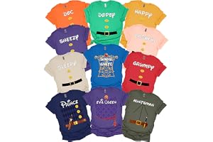 Seven Dwarfs Tshirts Matching Halloween Shirts for Groups Friends Family