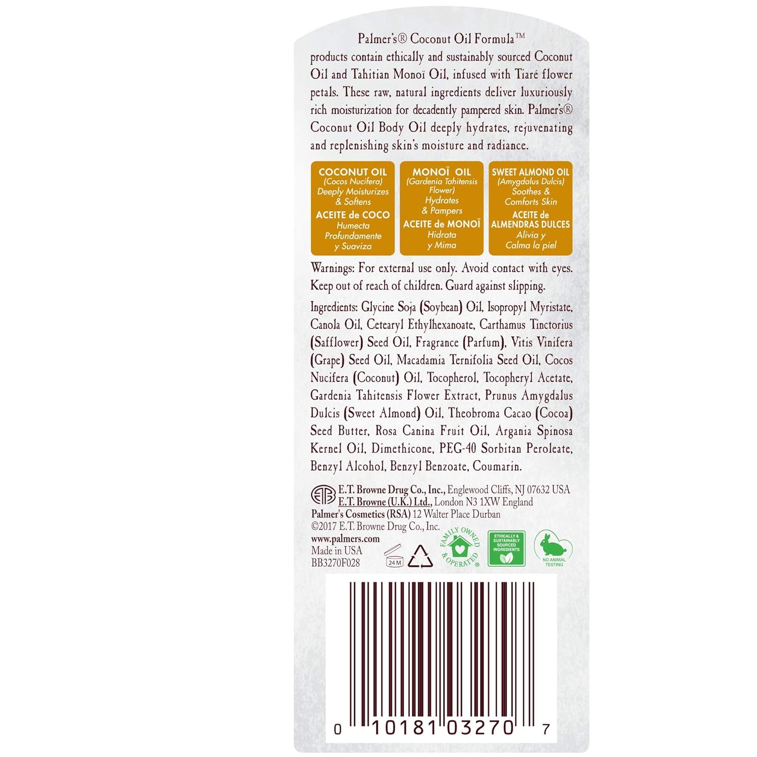 Palmers Coconut Body Oil Spray Bottle, 150 ml, White, 150 ml (Pack of 1) - Image 4