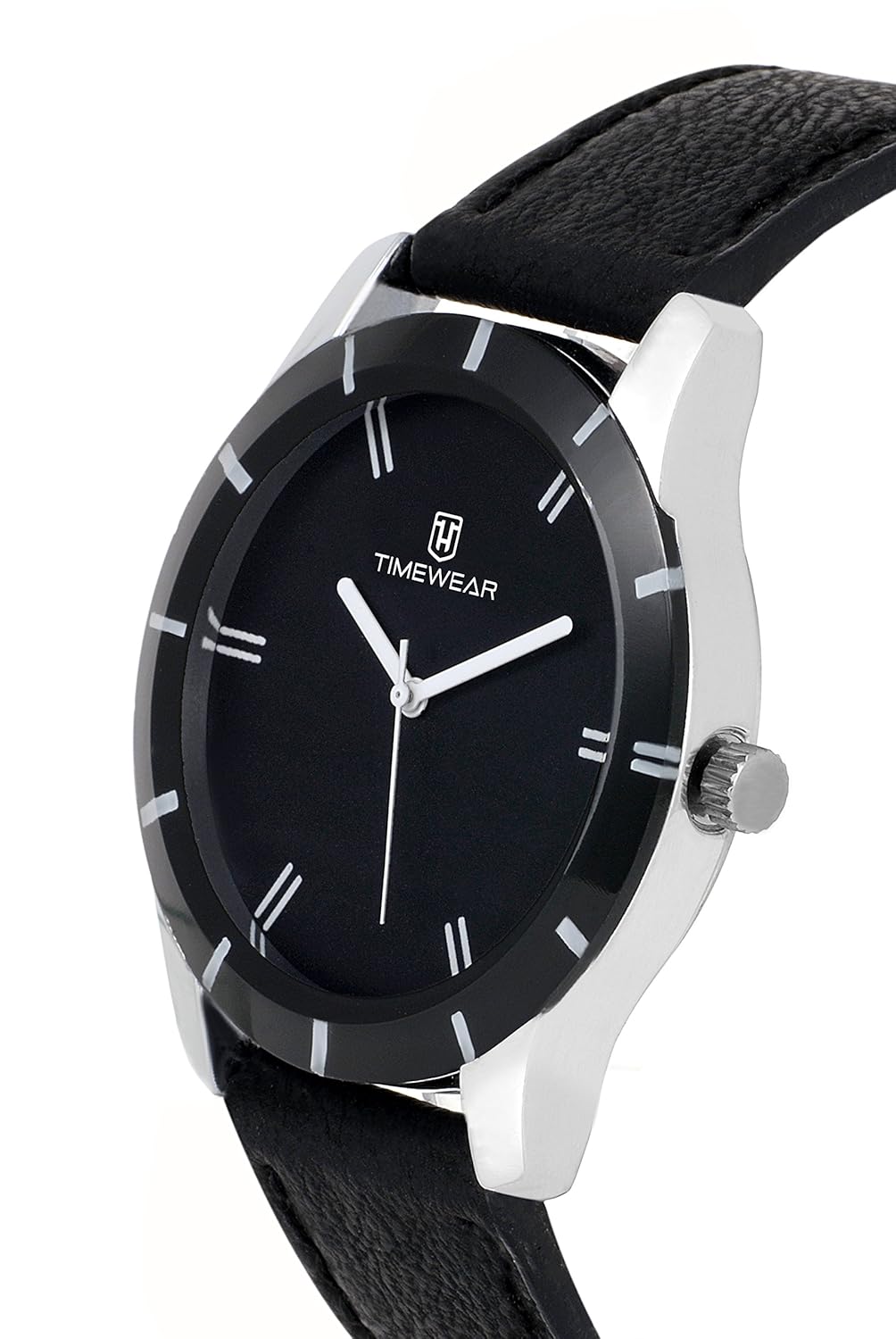 timewear analogue black dial men's watch -131bdtg