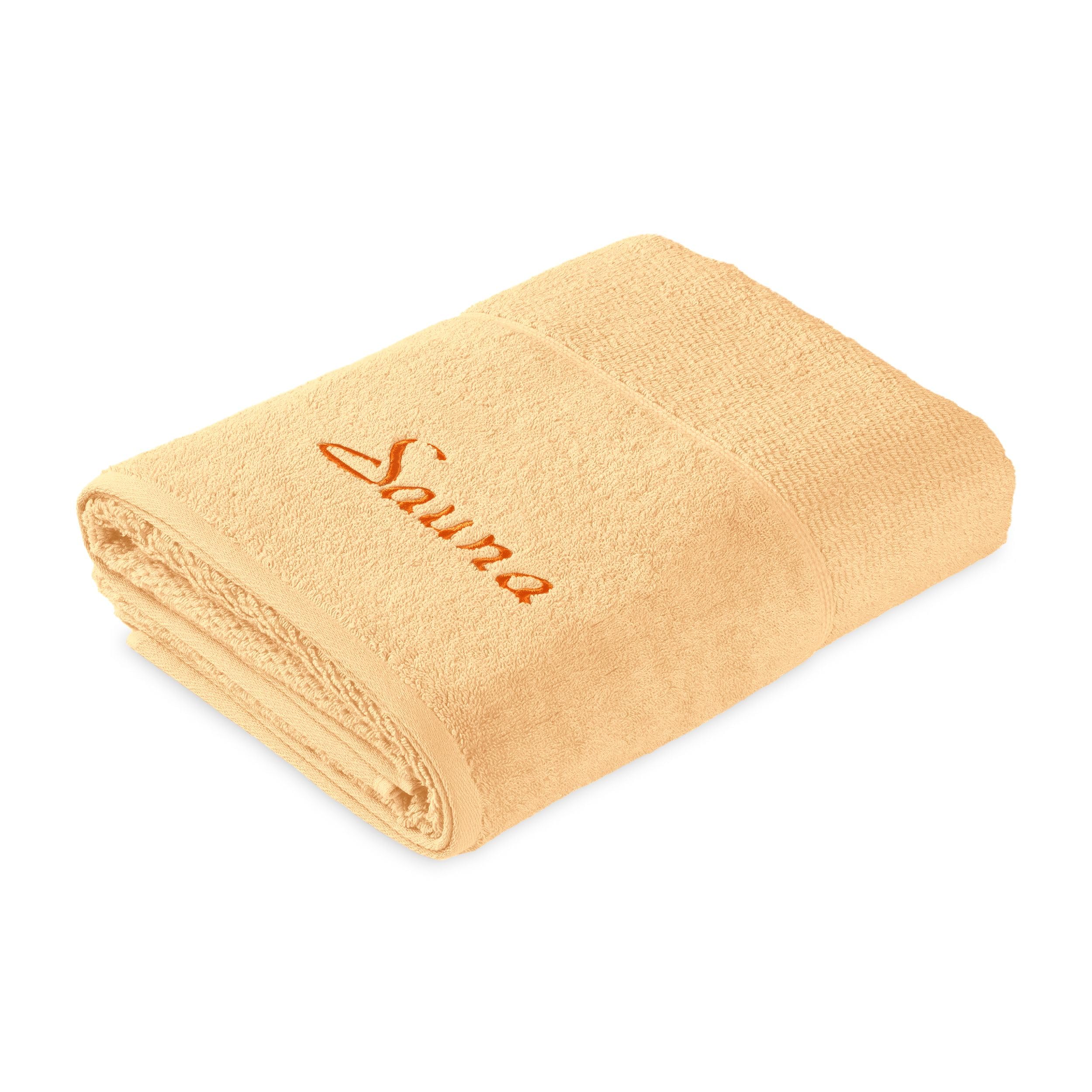Frottana Pearl sauna towel 80 x 200 cm, 100% cotton, maize