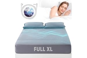 ZAJAZ Grounding Sheets King Size, Grounding Sheets Full XL Size, 95% Organic Cotton + 5% Pure Silver Fiber, Grounded Sheet Earth Connected Bedding (Full XL - 54"x 80"x 13" Gray)