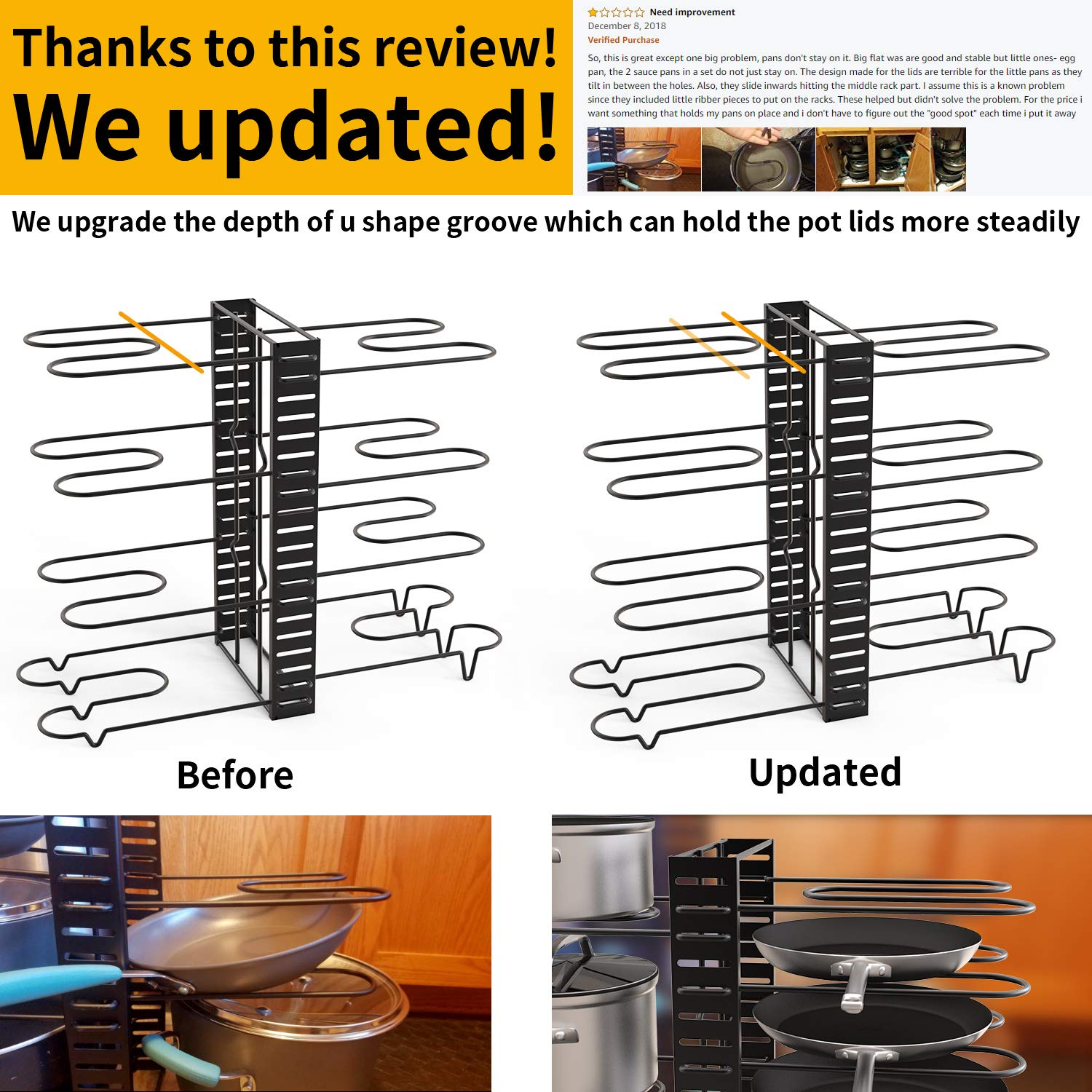 Geekdigg Pot Rack Organizer 3 Diy Methods Height And Position