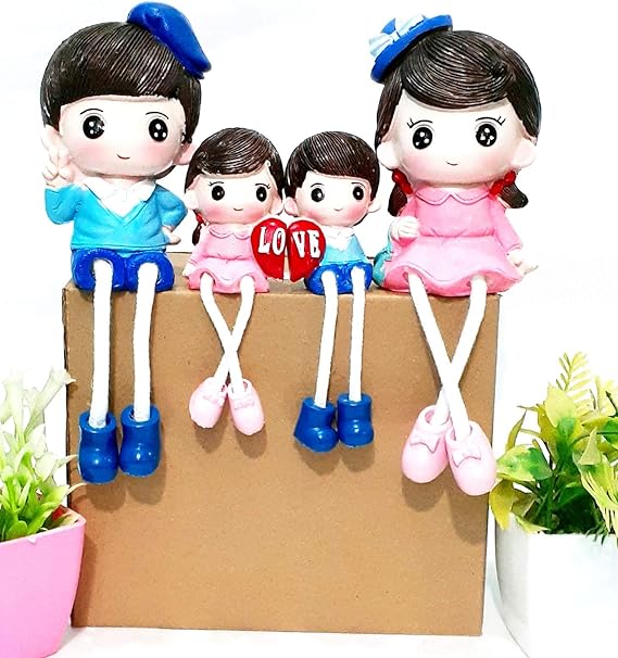 Buy 99 Home decor Cute Family Hanging Leg Showpiece for Home Decoration