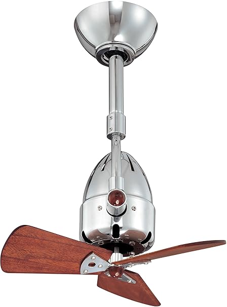 Casa Bruno Oscillating Directional Ceiling Fan Diane Satin Nickel