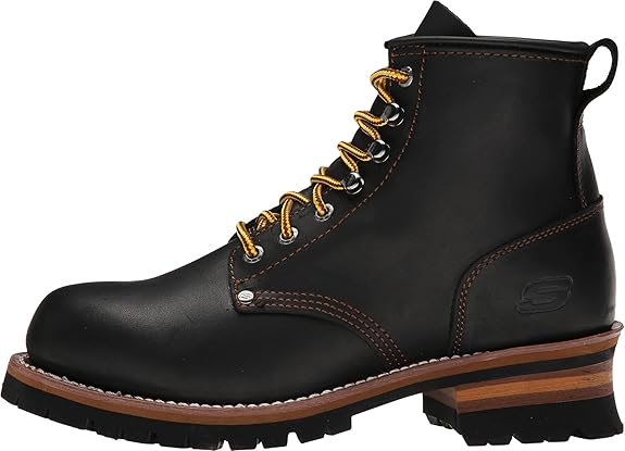 skechers usa men's cascades logger boot