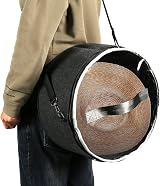 Ohiyoo Large Round Foldable Felt Hat Box Storage with Lid Dark Grey Toy Clothes view 5